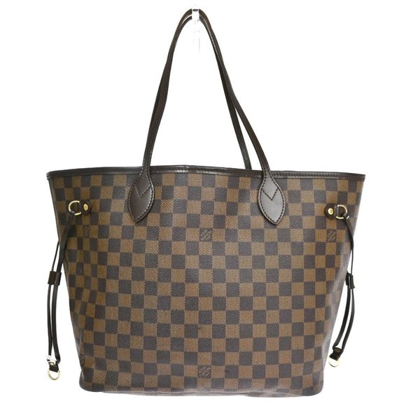 LOUIS VUITTON Neverfull MM Shoulder Bag Damier Ebene Leather - Picture 1 of 15
